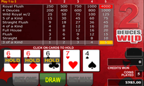 Deuces Wild video poker